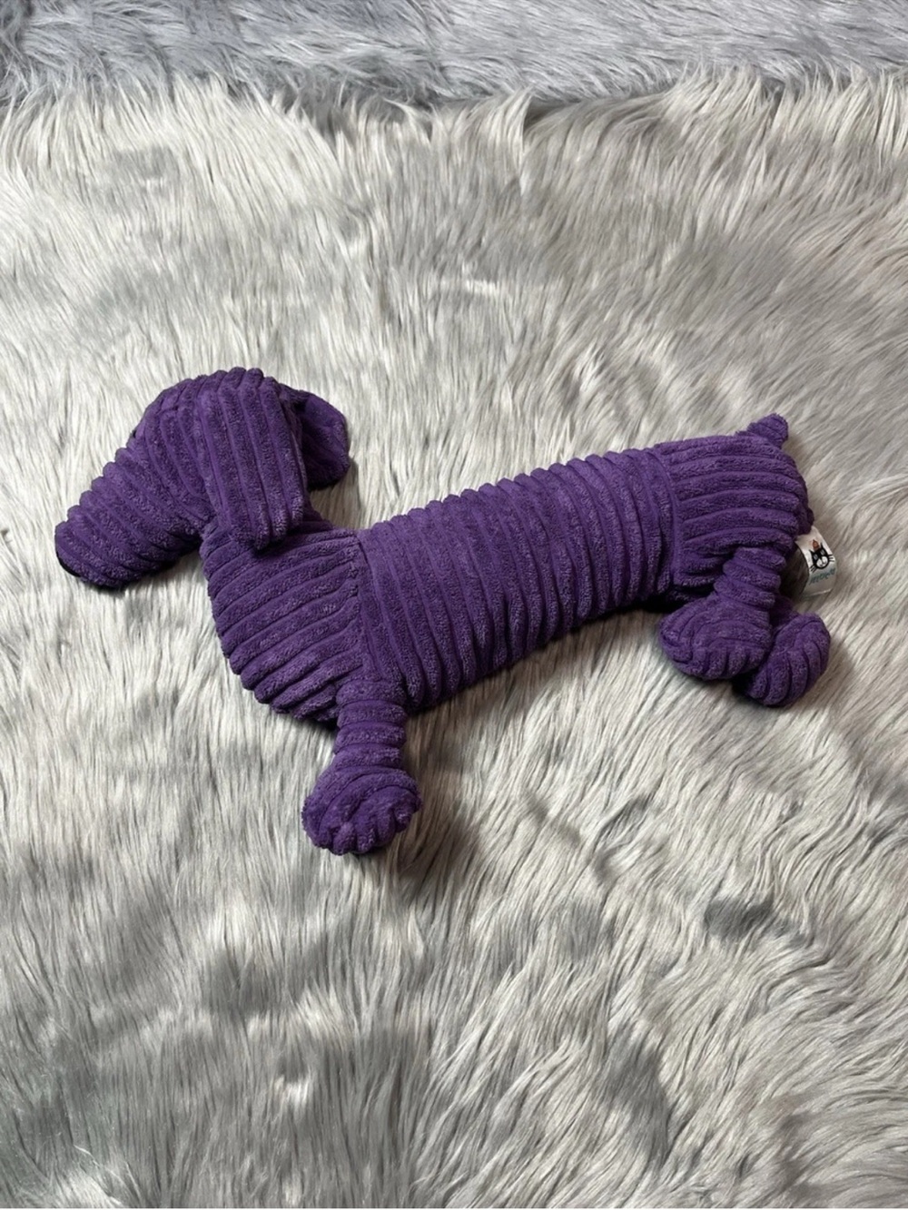 Jellycat Retired Purple Dachshund Dog Cordy Roy Stuffed Animal